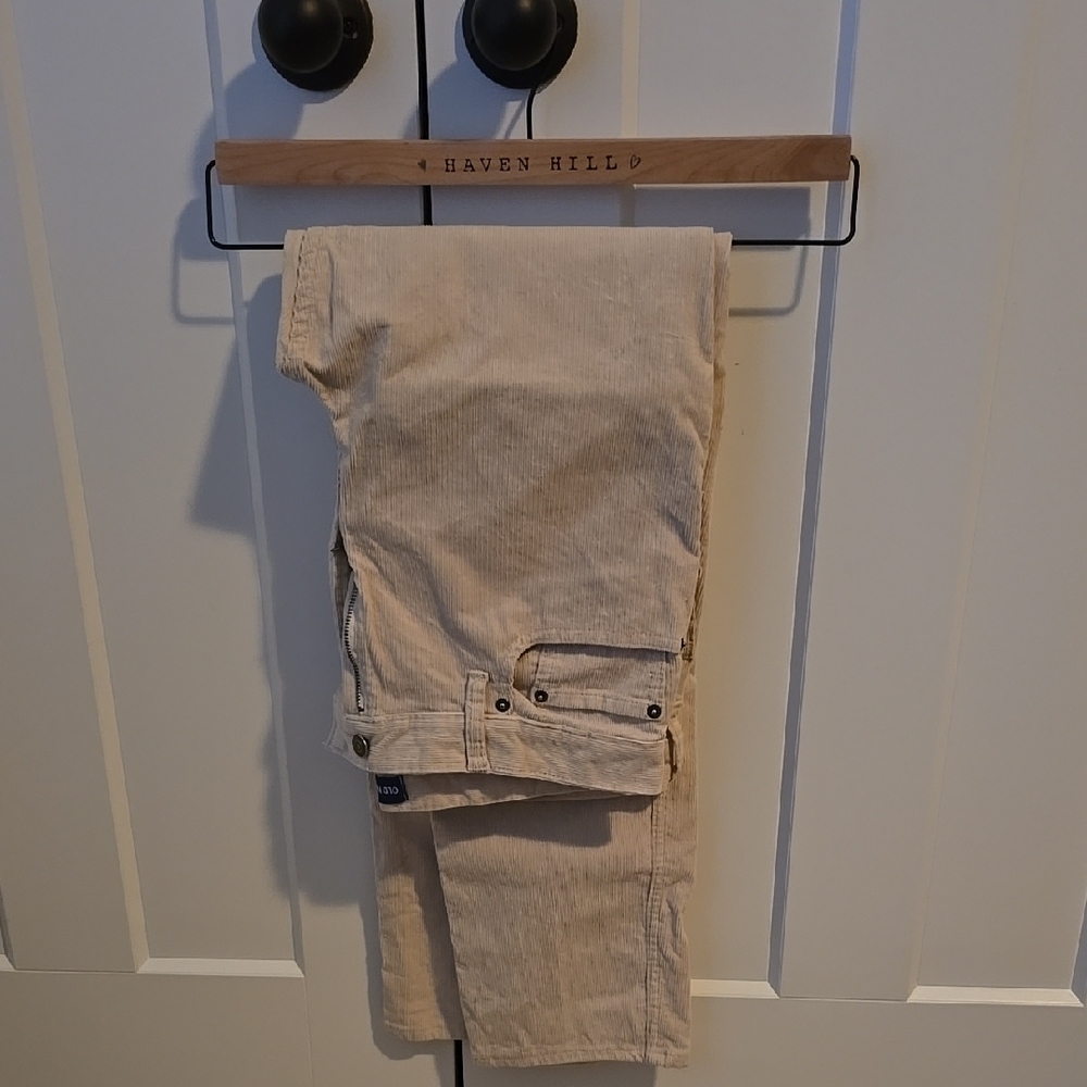 Beige Corduroy Pants